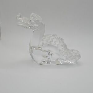 Baccarat Clear Crystal Zodiac Dragon Figurine Signed